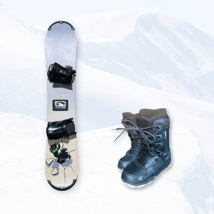 TABLA SNOWBOARD + FIJACIONES + BOTAS 1