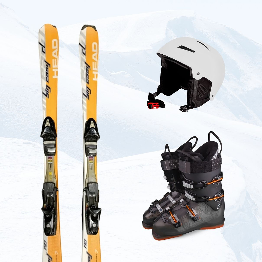 PACK SKI HEAD BIG EASY ADULTO + BOTAS + CASCO (USADO) 1