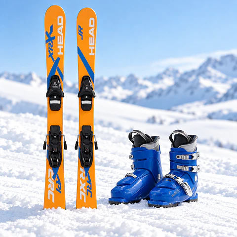 PACK SKI NIÑO + BOTAS + FIJACIONES 
