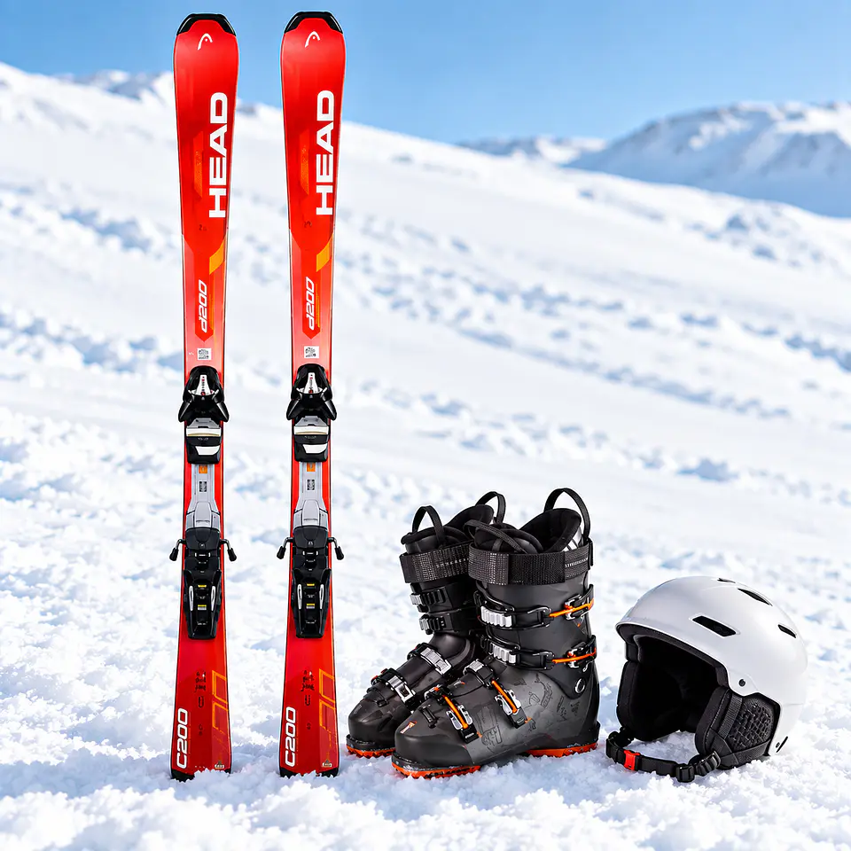 PACK SKI HEAD C200 ADULTO + BOTAS + CASCO (USADO) 1