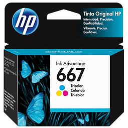HP 667 COLOR | TINTA ORIGINAL 