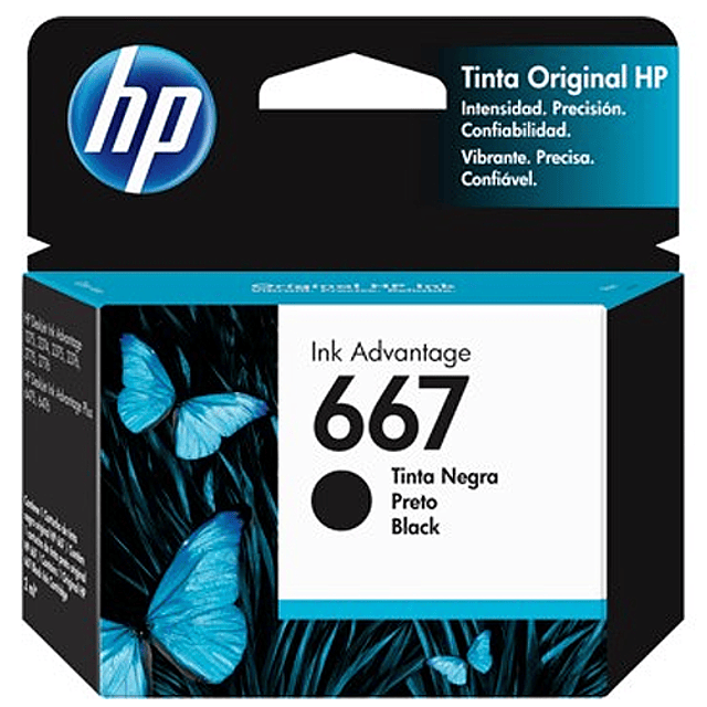HP 667 NEGRO | TINTA ORIGINAL 