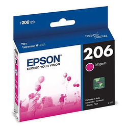 EPSON T206 | 320 MAGENTA TINTA ORIGINAL 