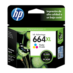 HP 664XL COLOR TINTA ORIGINAL 