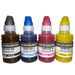 EPSON 100ML SUBLIMACION ALT x4 COLOR