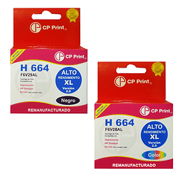 PACK H664XL BLACK Y COLOR ALTERNATIV