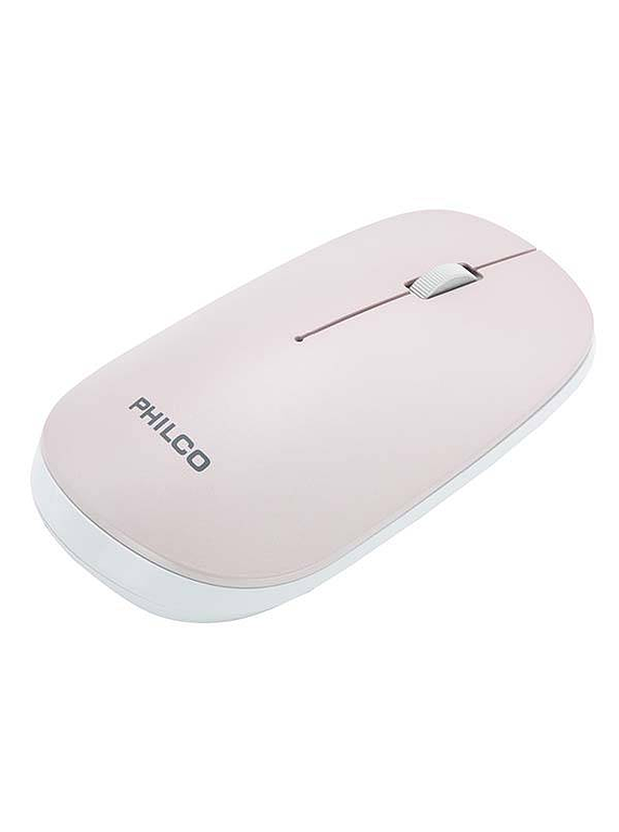 Mouse Inalámbrico Philco SPK7305, 4 Botones, 1600DPI, 2.4GHz Wireless, Rosa