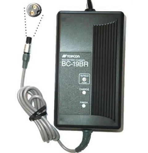 Cargador de baterias marca Topcon modelo BC19BR