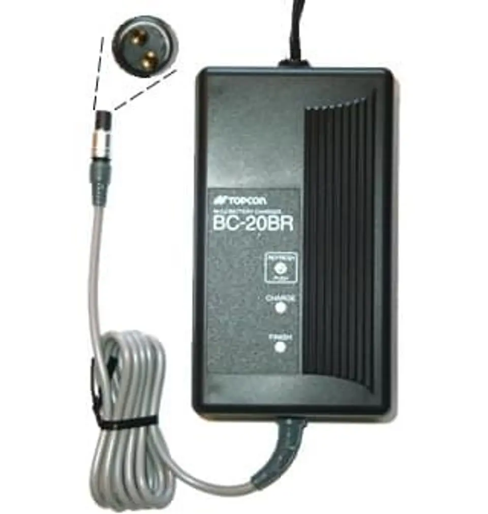 Cargador de baterias marca Topcon modelo BC20BR 1