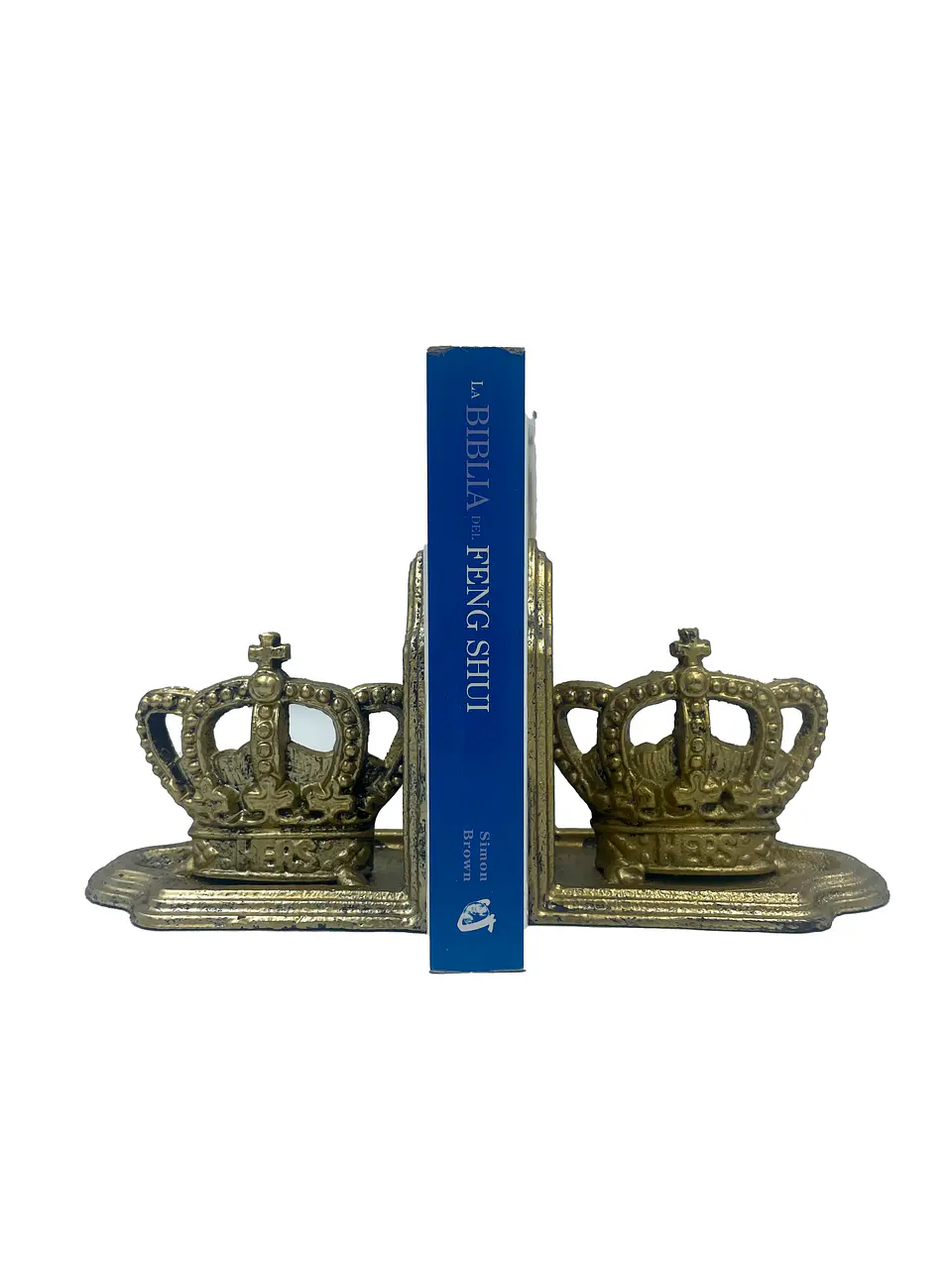 Sujeta libros coronas de metal 1