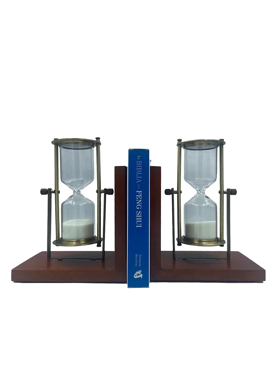 Relojes de arena sujeta libros 1