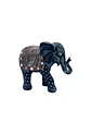 Elefante negro con manta - Miniatura 2