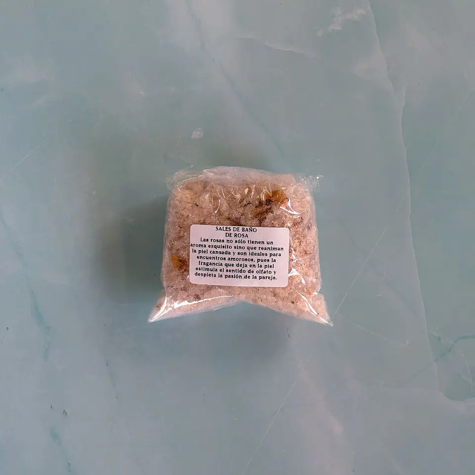 Sal de baño de rosa 1