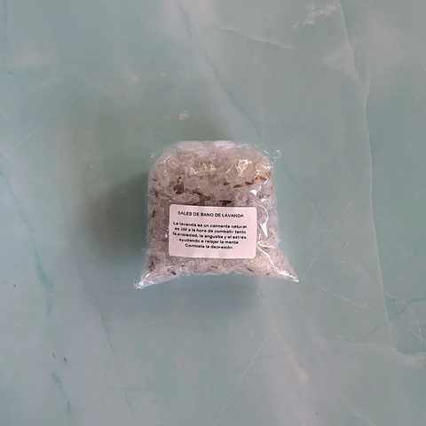 Sal de baño de lavanda