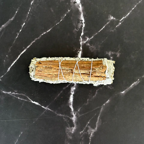 Salvia blanca con canela