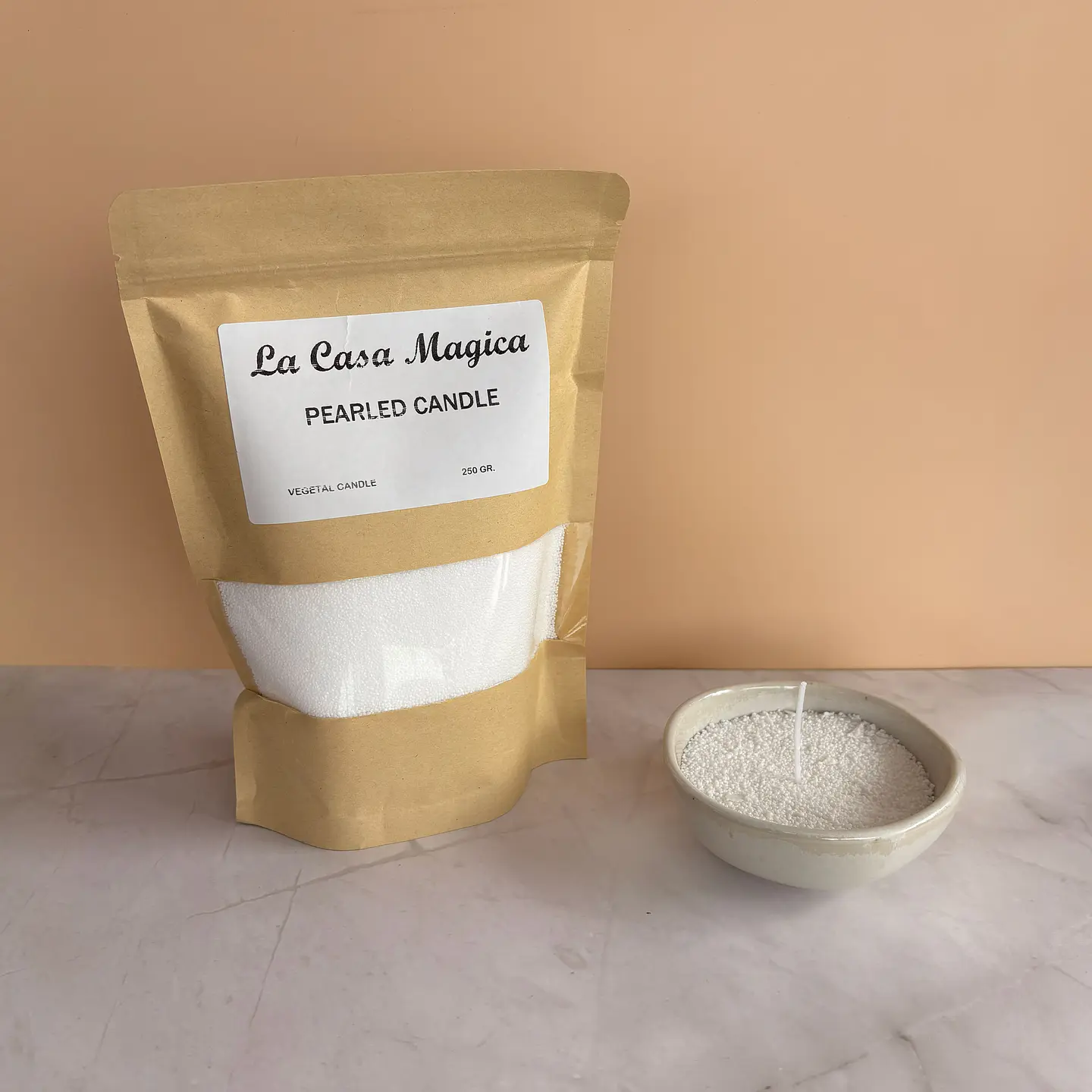 Vela de perlas de soya 4