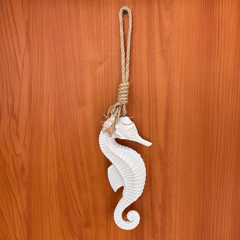 Caballito de mar blanco