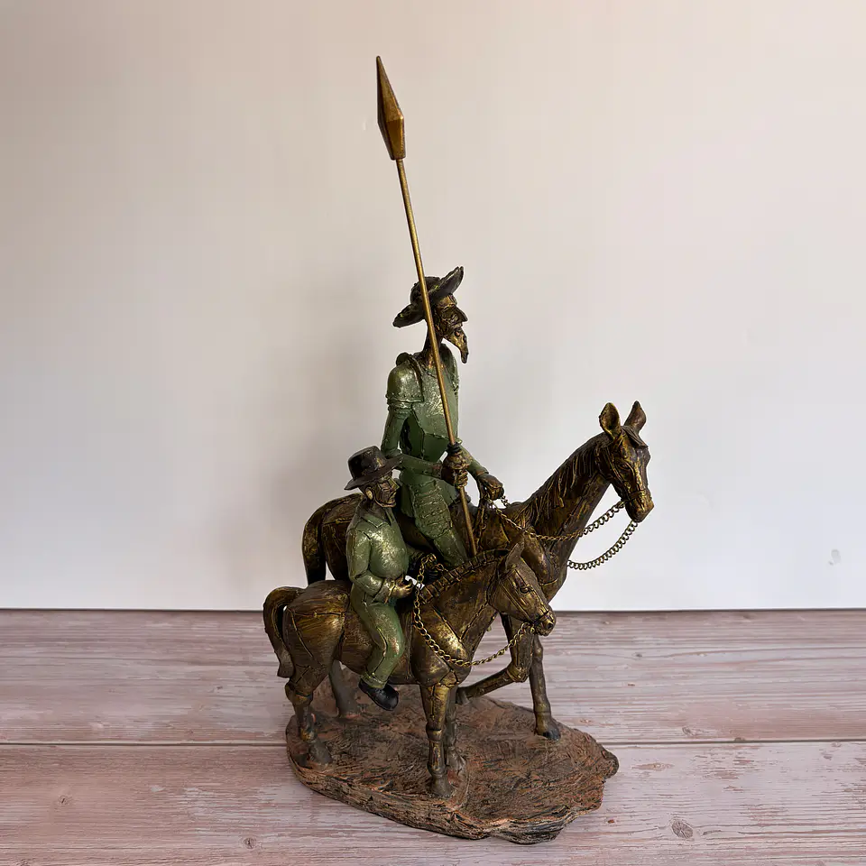 Don quijote y Sancho panza en caballo  1