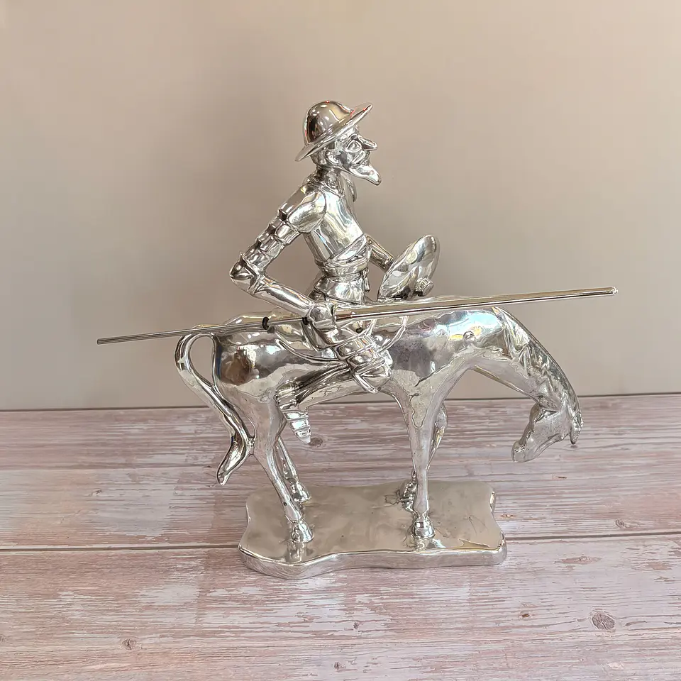 Don quijote en caballo plateado 1