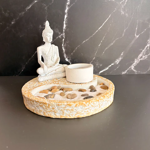 Jardin zen Sidhhartha blanco
