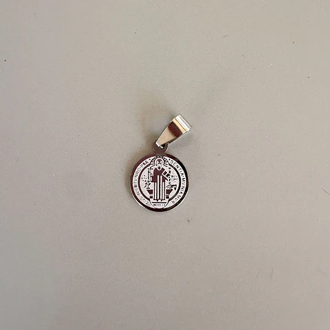 Medalla San Benito acero pequeña