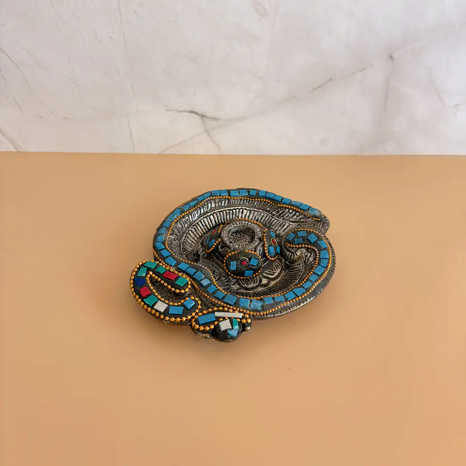 Porta incienso turqueza 1