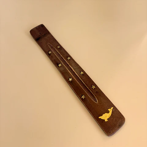 Porta incienso madera