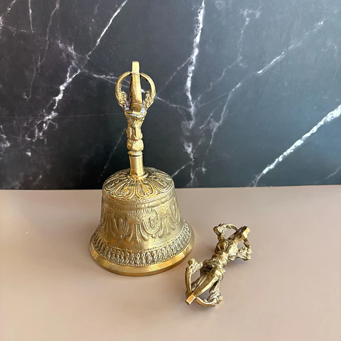 Campana Tibetana con dorje grande