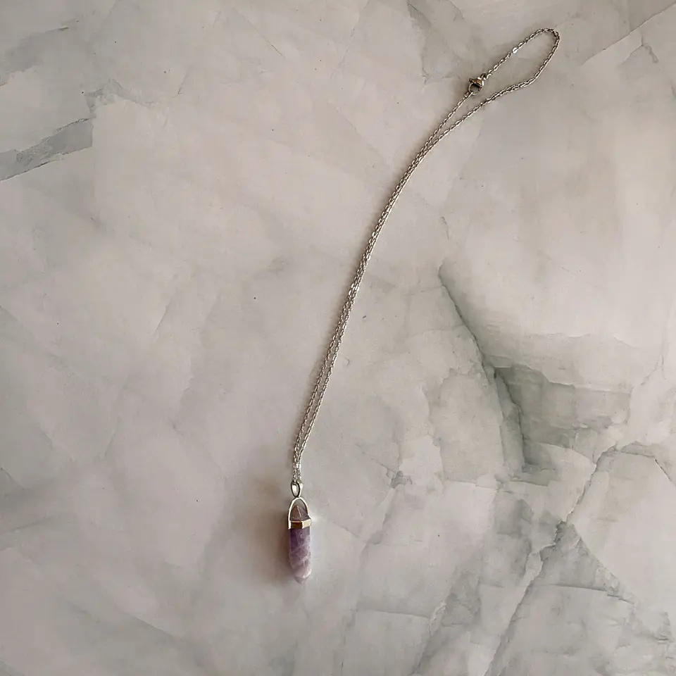 Péndulo con metal de amatista 1