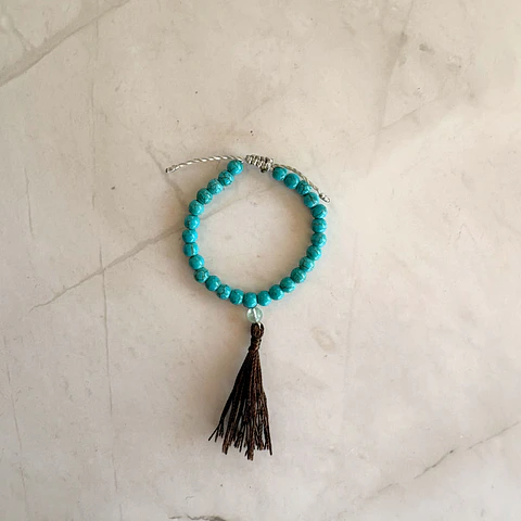 Mala pulsera turquesa