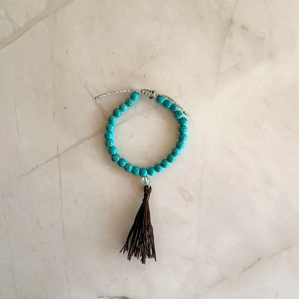 Mala pulsera turquesa 1