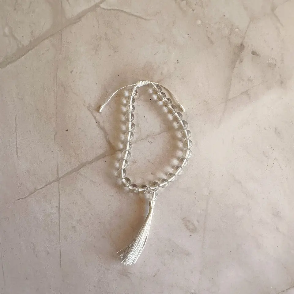 Mala pulsera cristal de cuarzo 1