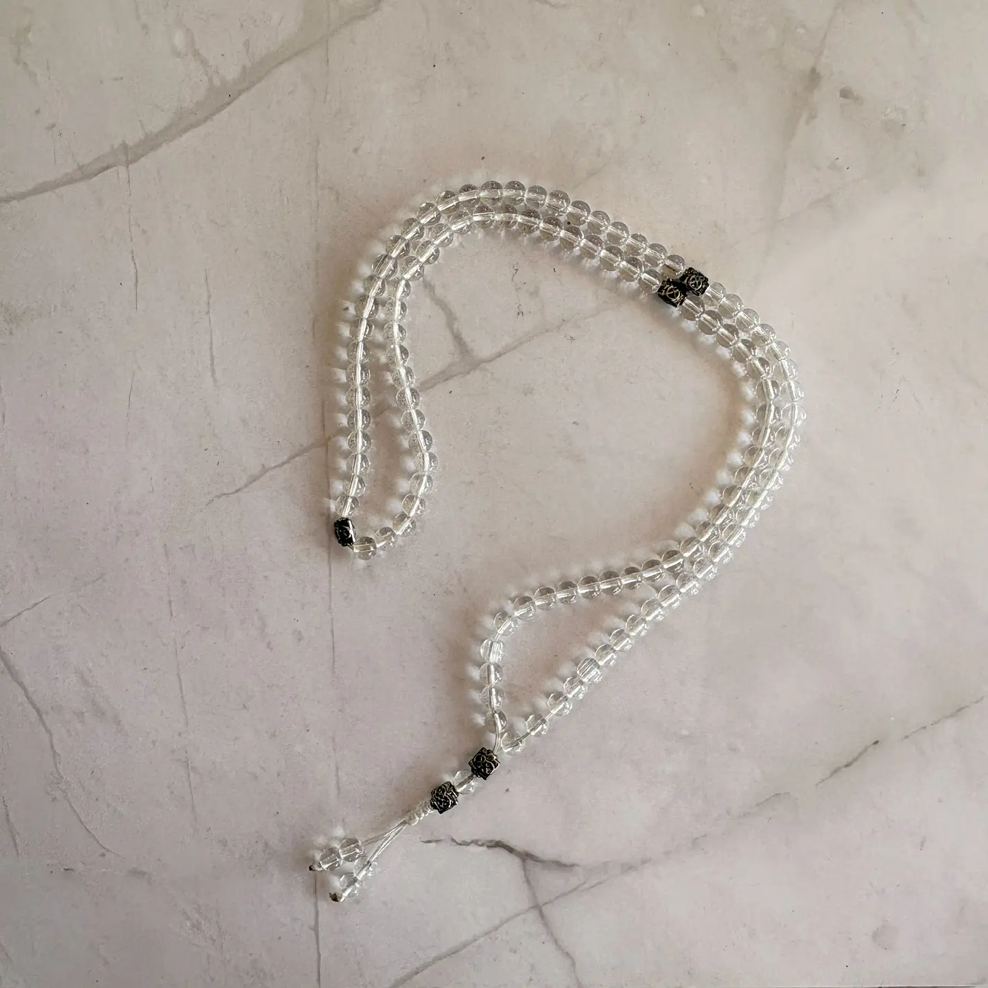 Japa Mala cristal de cuarzo 1