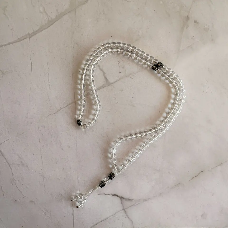 Japa Mala cristal de cuarzo 1
