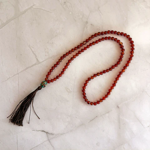 Japa Mala cornalina