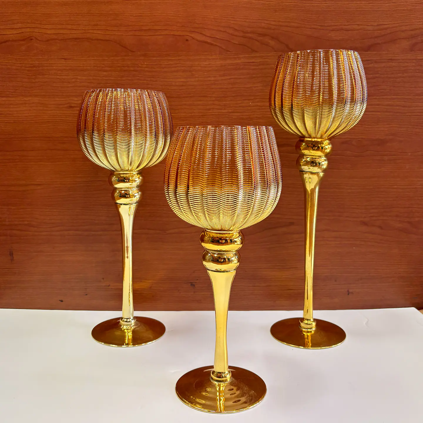 Set de 3 copas doradas 1