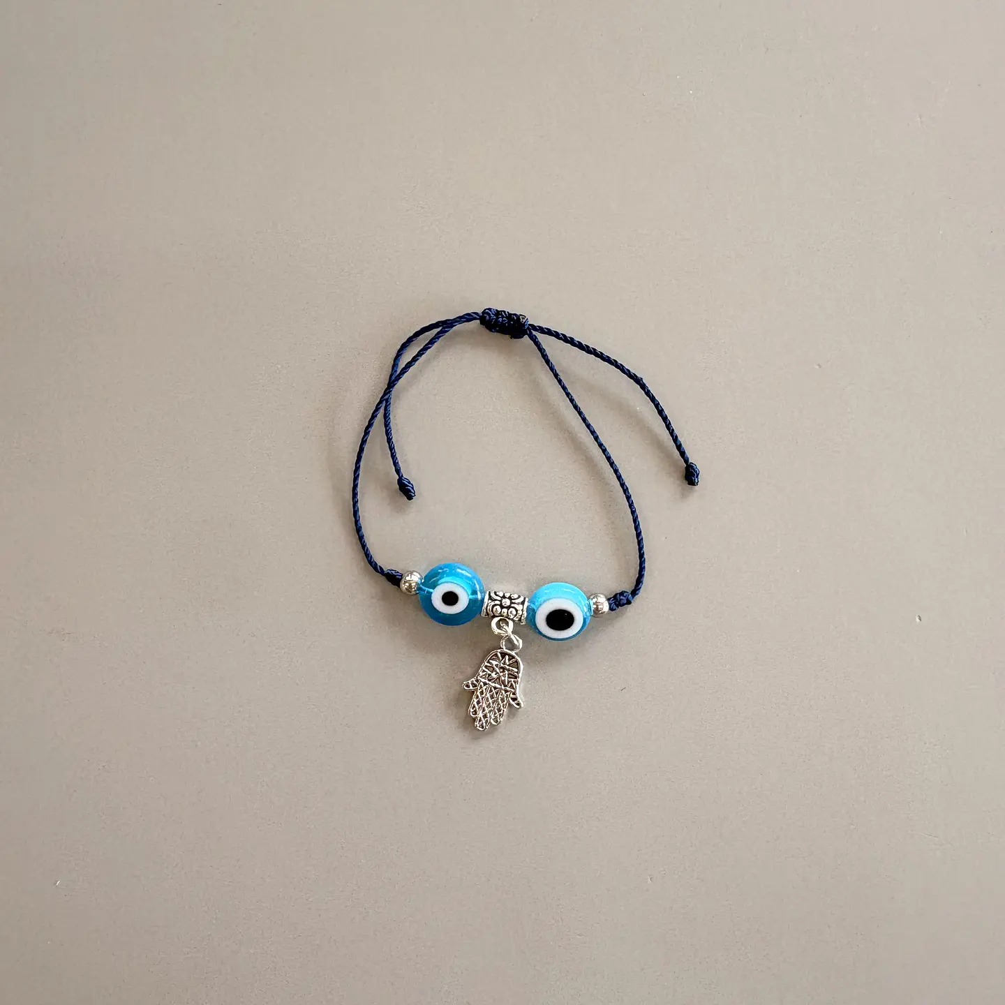 Pulsera ojo turco con mano de Fátima 1