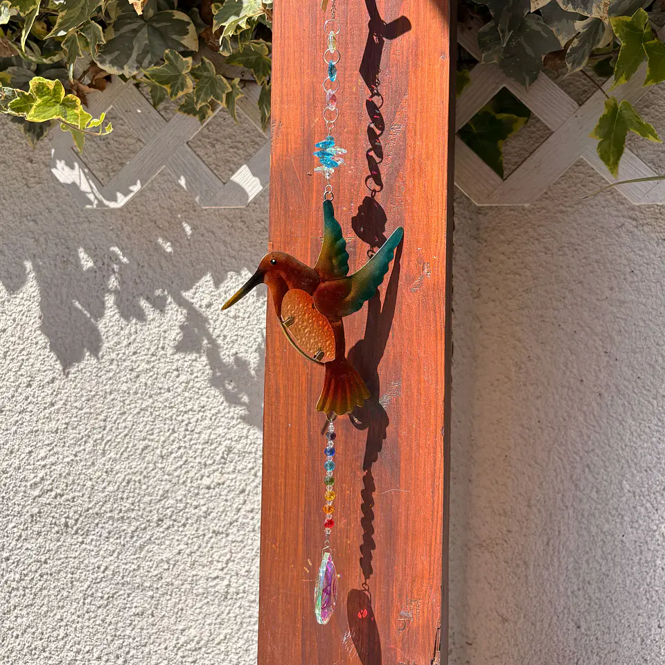 Atrapasoles con colibrí 2