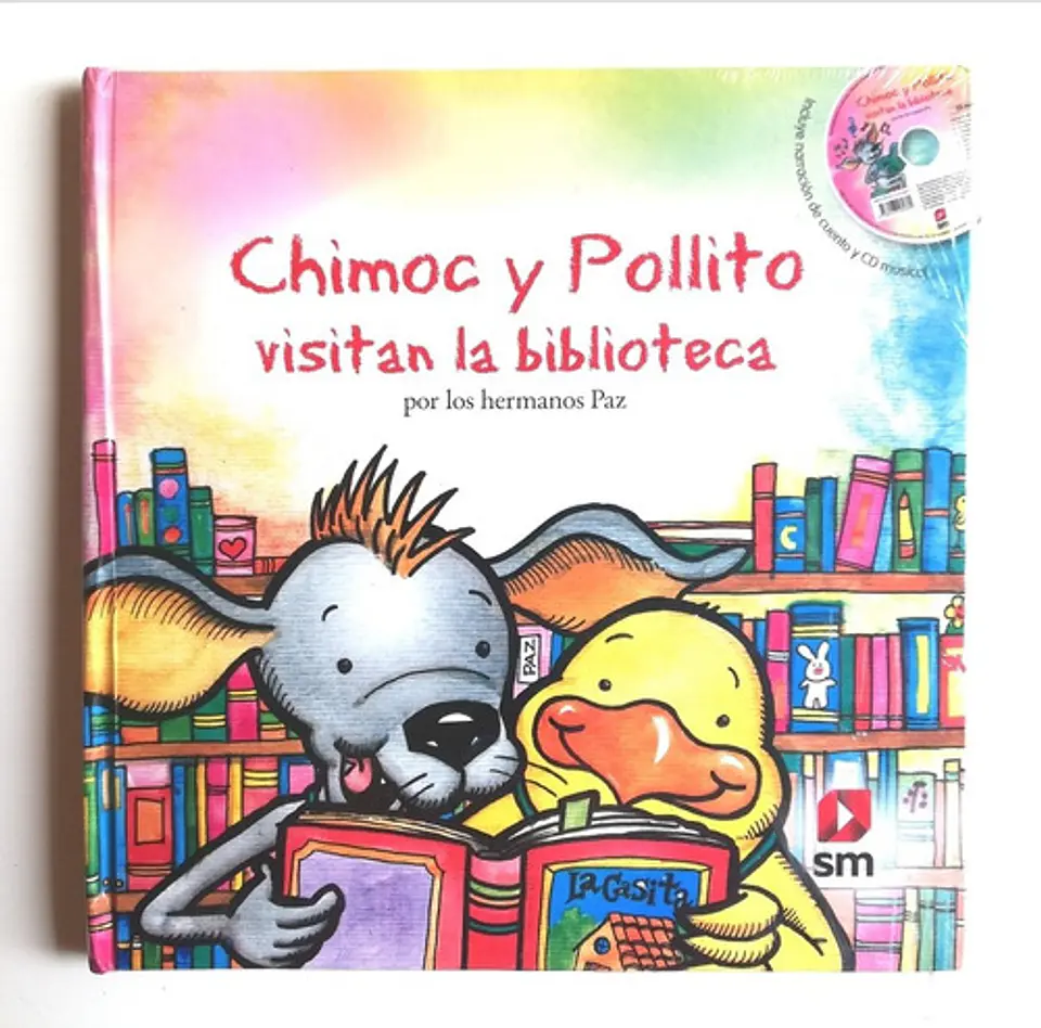 Chimoc Y Pollito Visitan La Biblioteca - Hermanos Paz  1