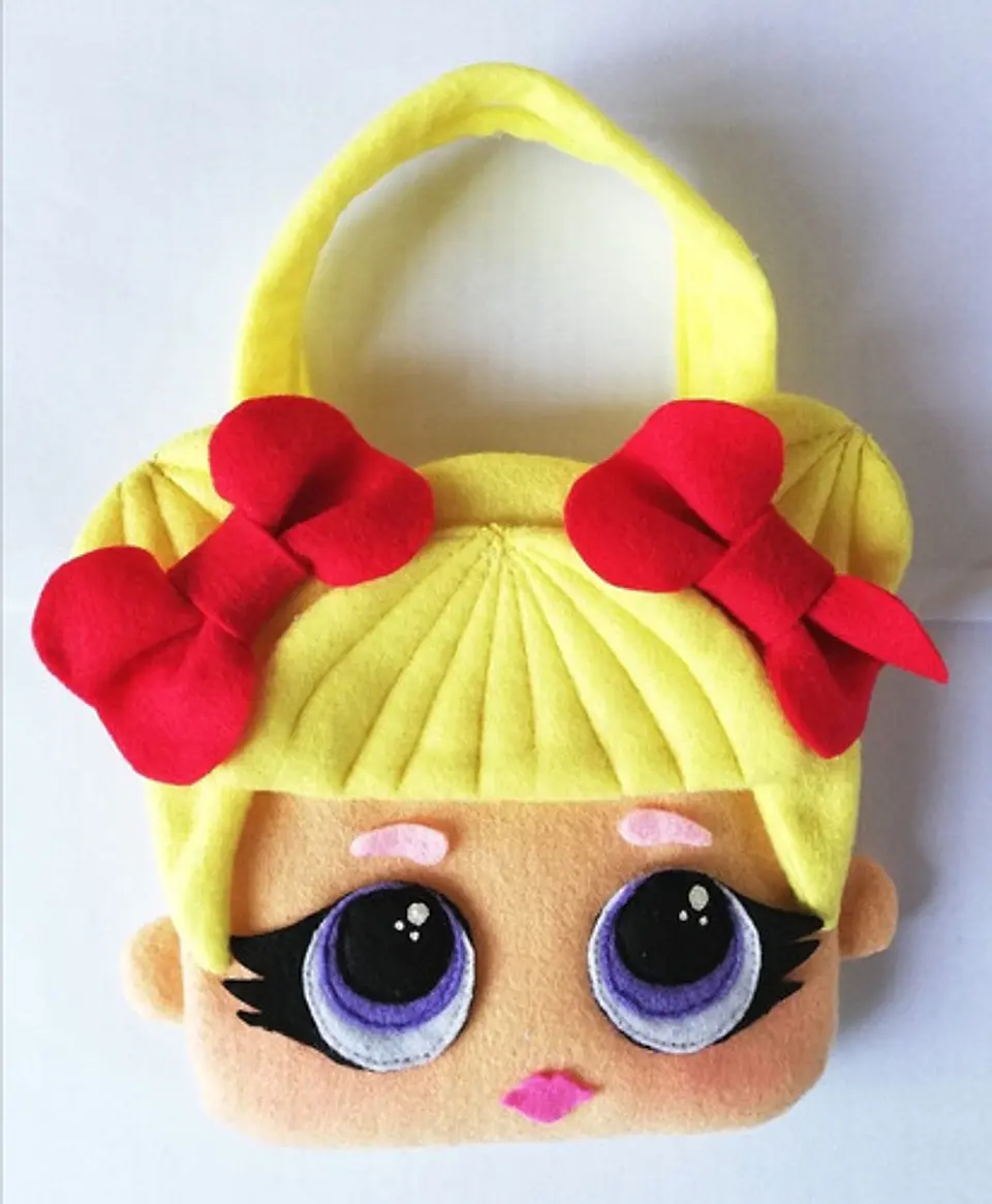 Cartera En Paño Lency Para Niñas Muñecas Lol Surprise 1