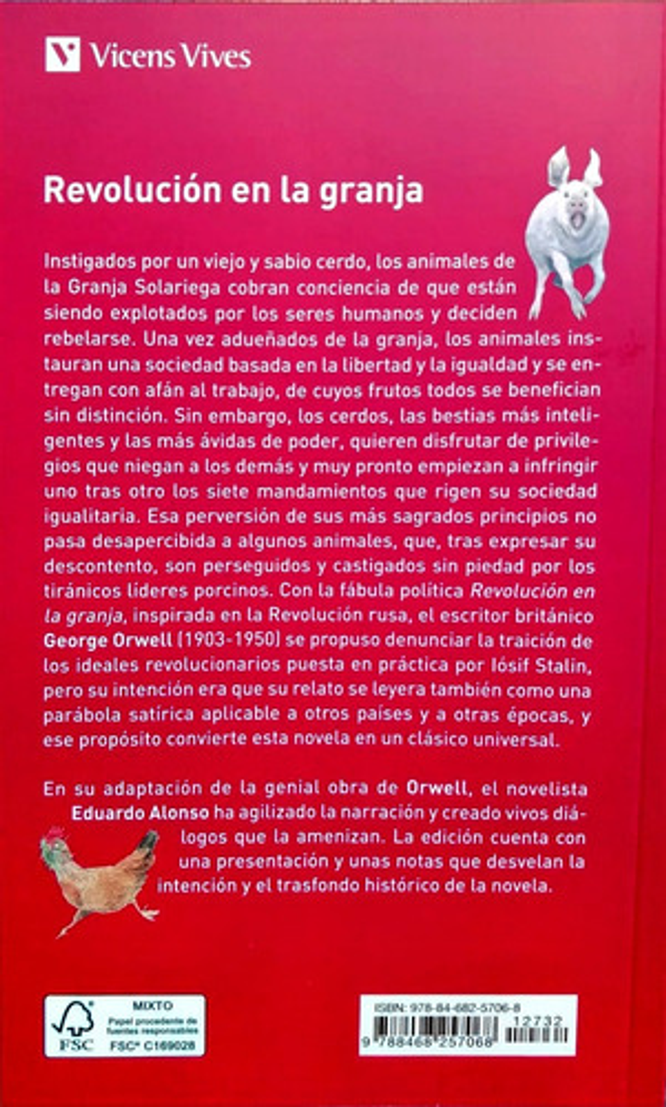 Revolucion En La Granja, De George Orwell. Editorial Vicens Vives, Tapa Blanda En Español 2