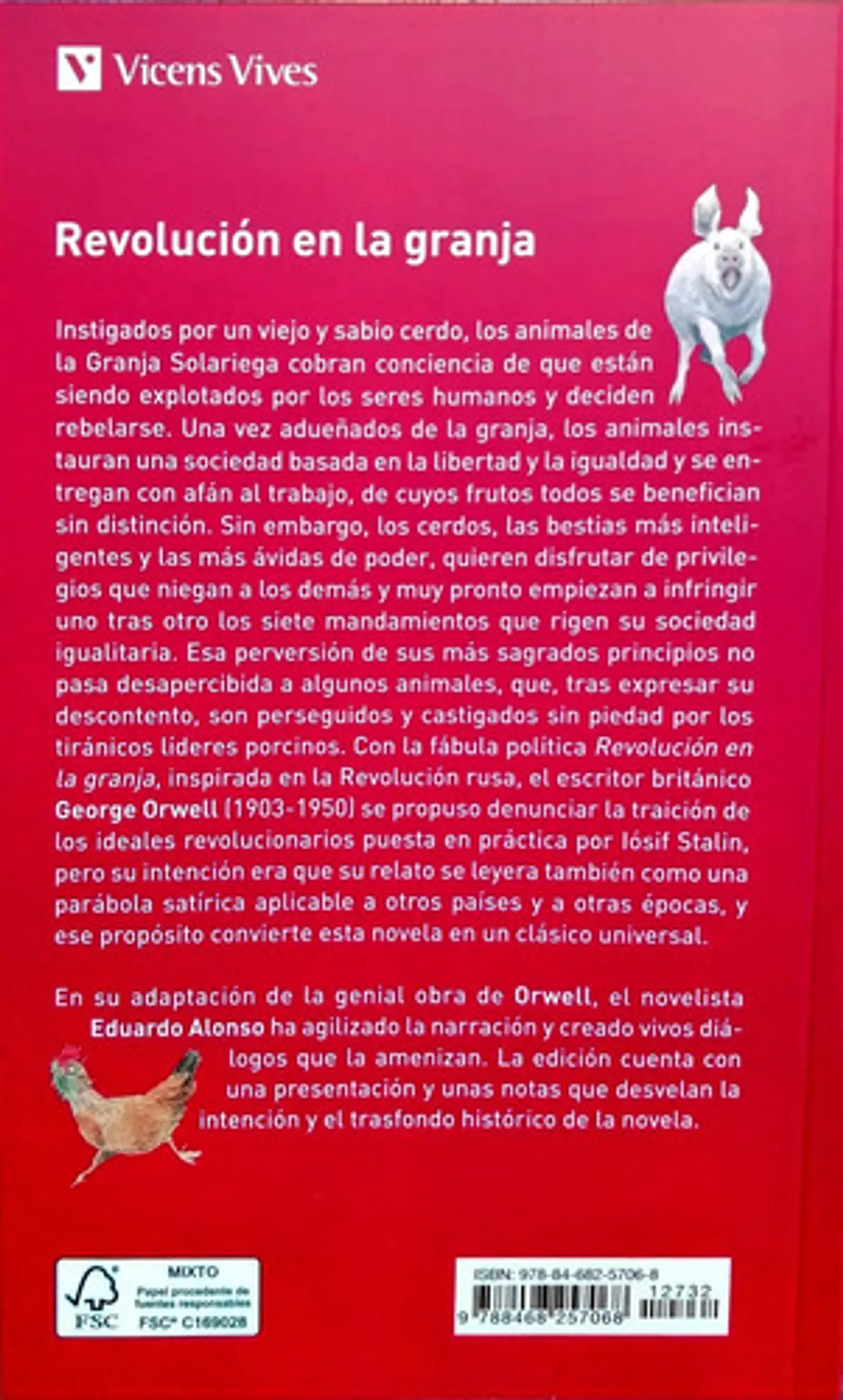 Revolucion En La Granja, De George Orwell. Editorial Vicens Vives, Tapa Blanda En Español 2
