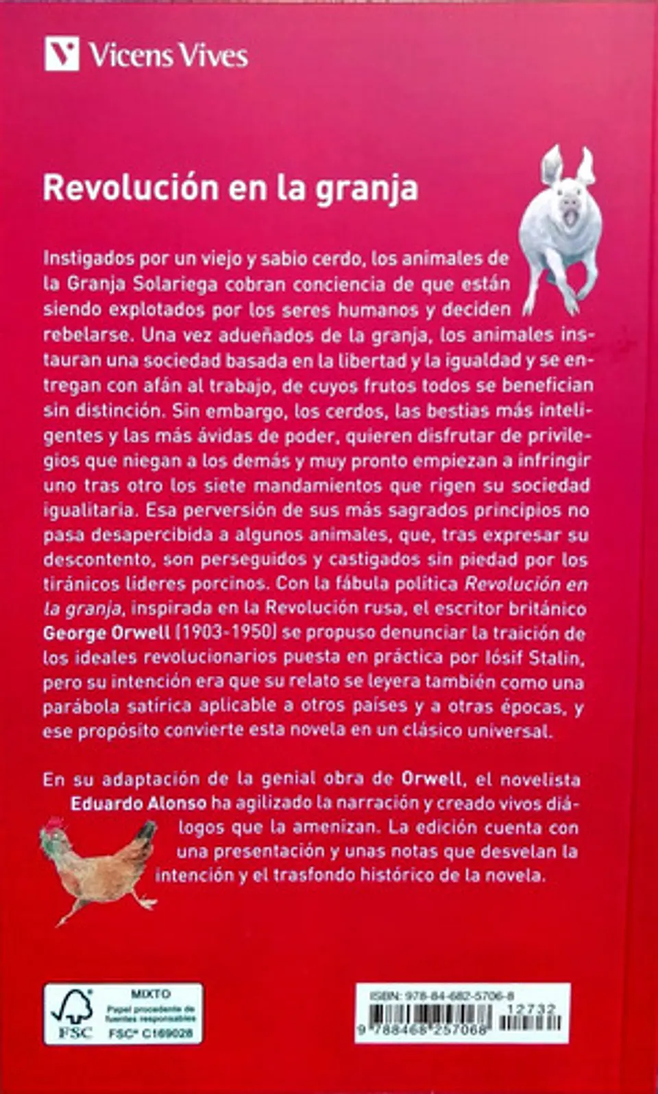Revolucion En La Granja, De George Orwell. Editorial Vicens Vives, Tapa Blanda En Español 2