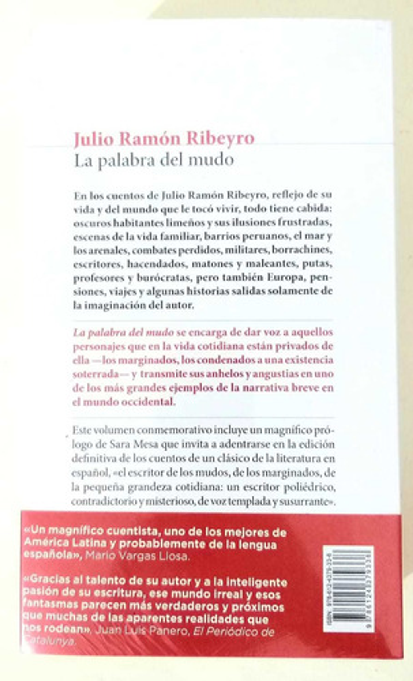 La Palabra Del Mudo (ed.conmemorativa) - Julio Ramón Ribeyro 2