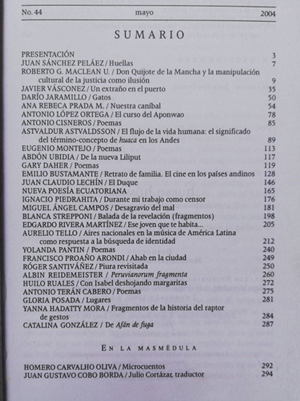 Revista Hueso Húmero N° 44 - Poemas De Antonio Cisneros  2