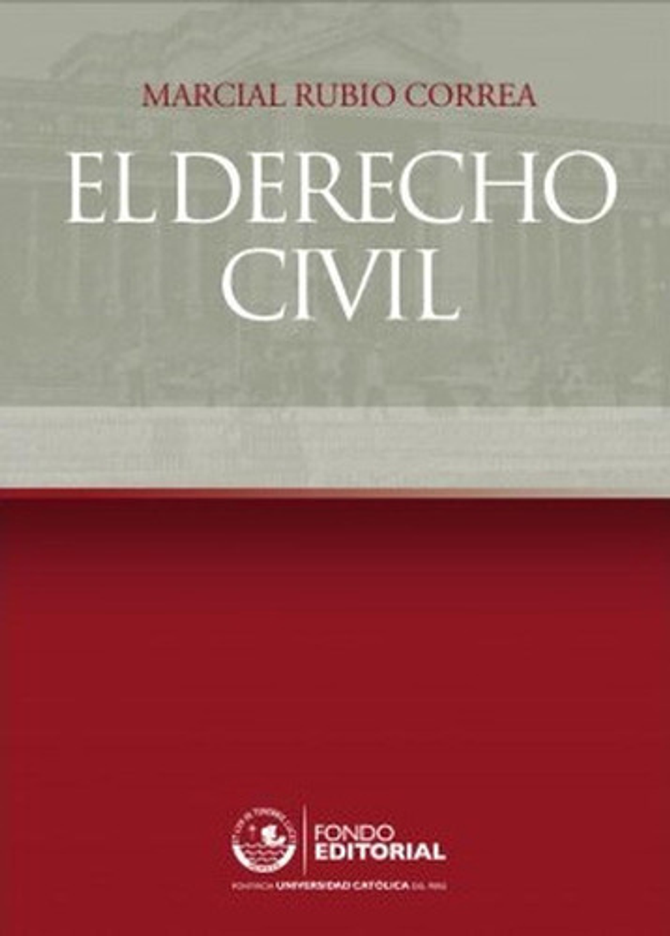 El Derecho Civil, De Marcial Rubio Correa. Fondo Editorial De La Pontificia Universidad Católica Del Perú, Tapa Blanda, Edición 1 En Español, 2015 1