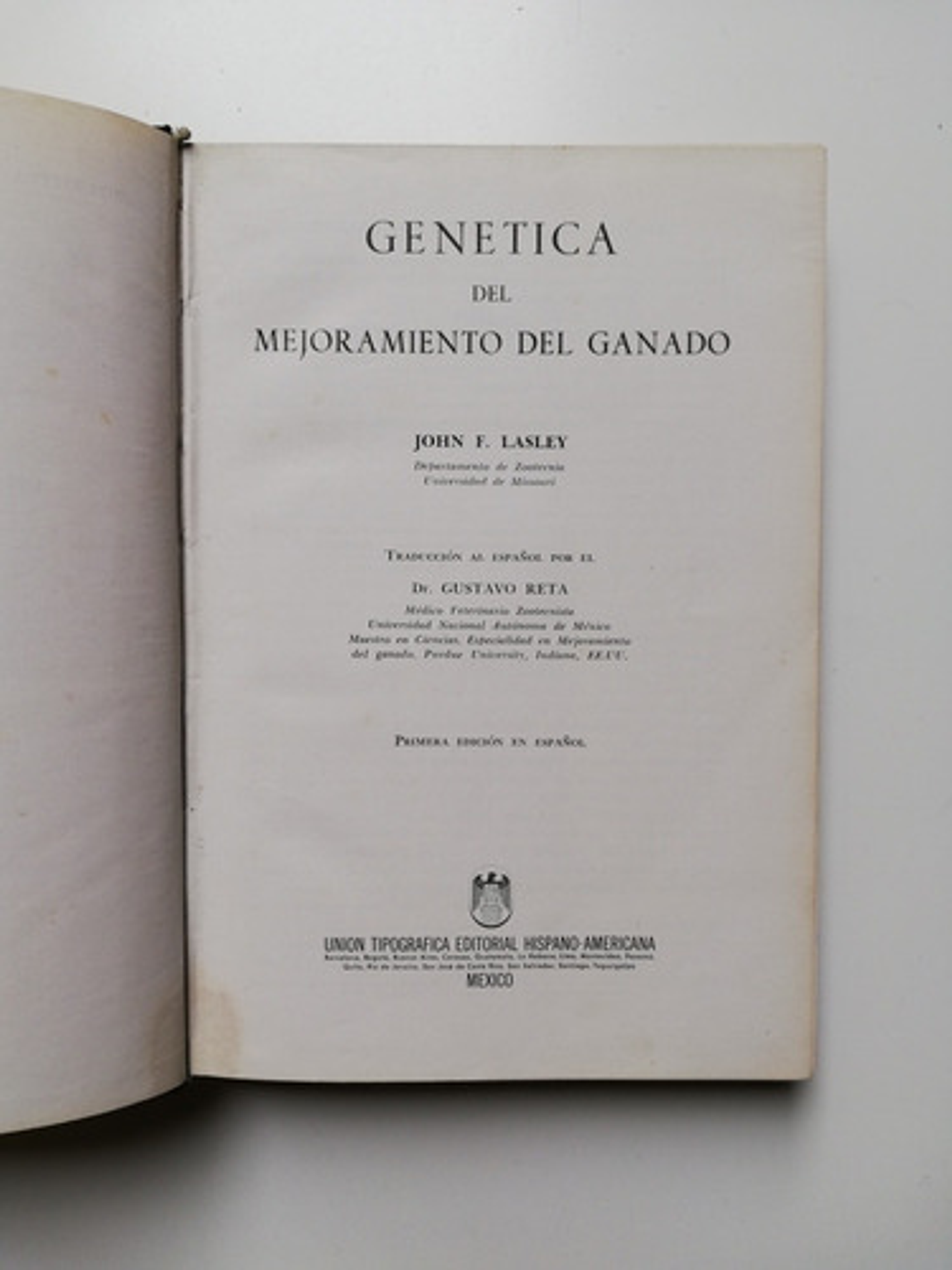 Genética Del Mejoramiento Del Ganado - John F. Lasley  2