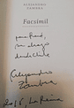 Facsímil - Alejandra Zambra [firmado]  - Miniatura 2