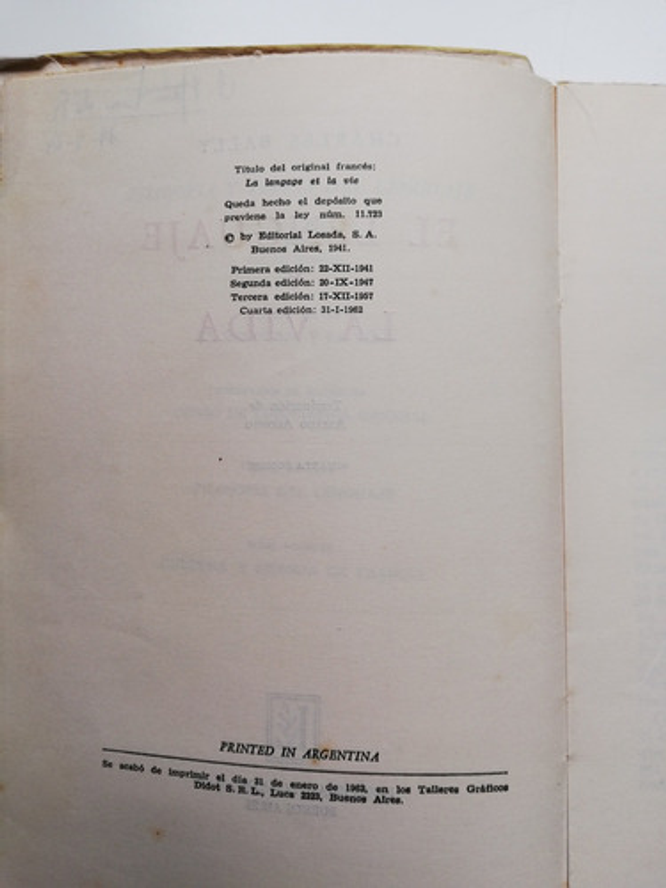 El Lenguaje Y La Vida - Charles Bally 2