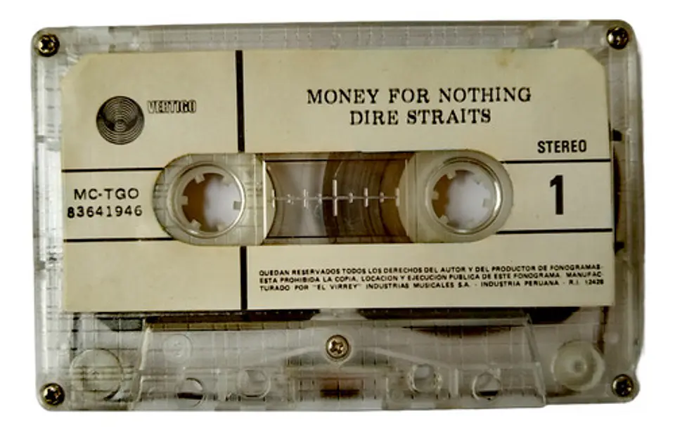 Money For Nothing - Dire Straits - Casete Vintage 2